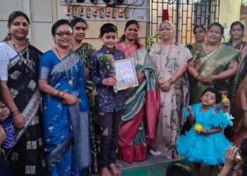 Soham Bavdhankar felicitated by Shimpi Samaj