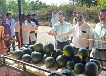Inauguration of the watermelon sales center