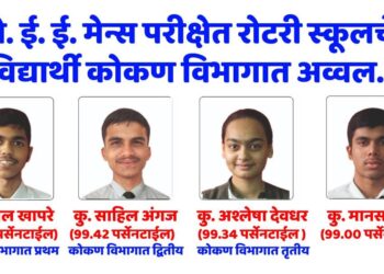 Rotary School dominates J. E. E. Mains exam
