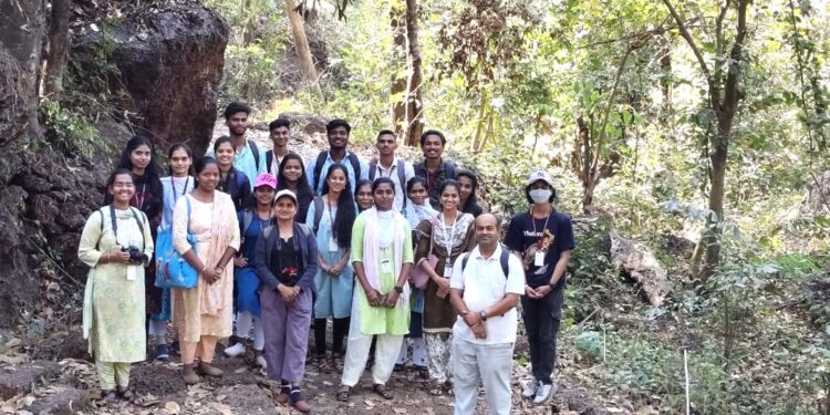 Bird-watching done by students of Dev, Ghaisas, Keer College
