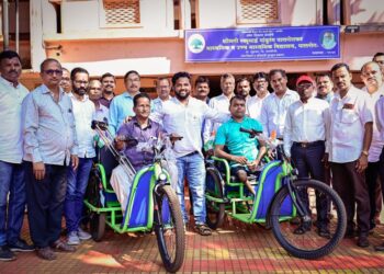 Distribution of electric bicycles to the disabled