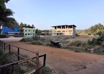 Paving block of Bhandari Bhavan in controversy