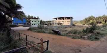 Paving block of Bhandari Bhavan in controversy