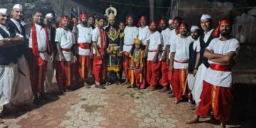 Palkhi dance performance at Varveli