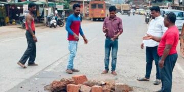 The pit in Sringaratali was filled by social workers