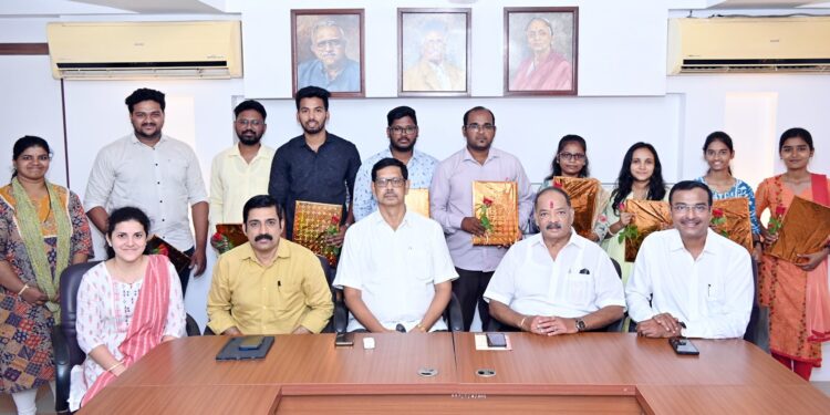 Aruappa Joshi Academy students felicitated
