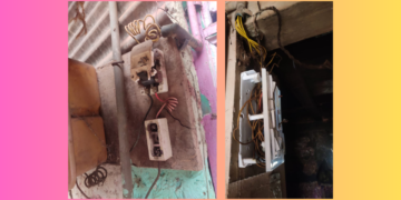 Rain accompanied by lightning in Guhagar