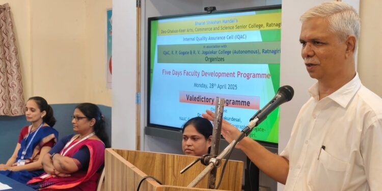 Workshop at Dev, Ghaisas, Keer College