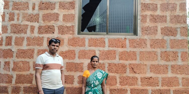 A leopard entered house