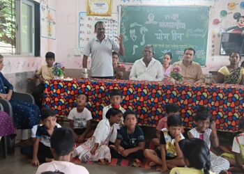 Yoga Day at Veldur Nawanagar School