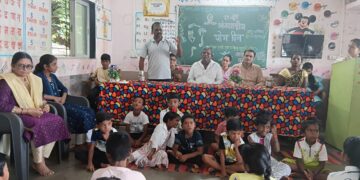 Yoga Day at Veldur Nawanagar School