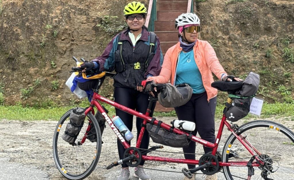 Traveled 3800 km by bicycle