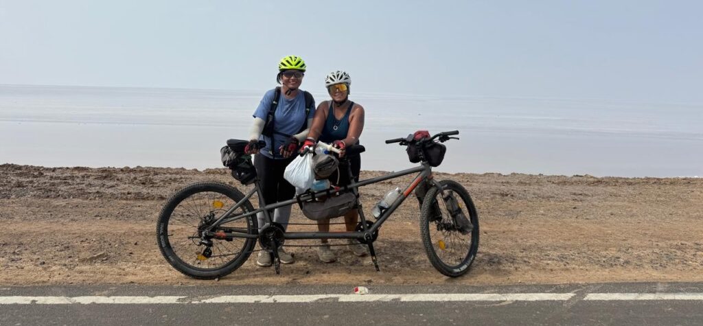 Traveled 3800 km by bicycle
