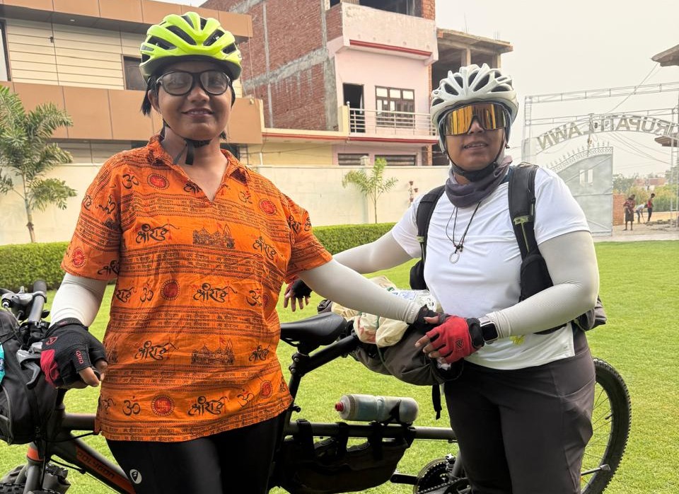 Traveled 3800 km by bicycle