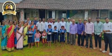Educational materials distribution in Khodde school