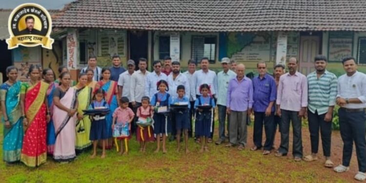 Educational materials distribution in Khodde school