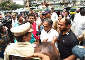 Clash between police and protestors