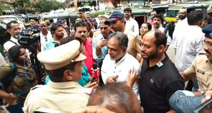 Clash between police and protestors