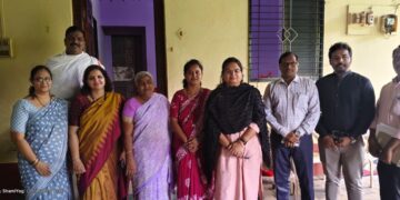 Welcome of Z. P. CEO Vaidahi Ranade at Aabloli