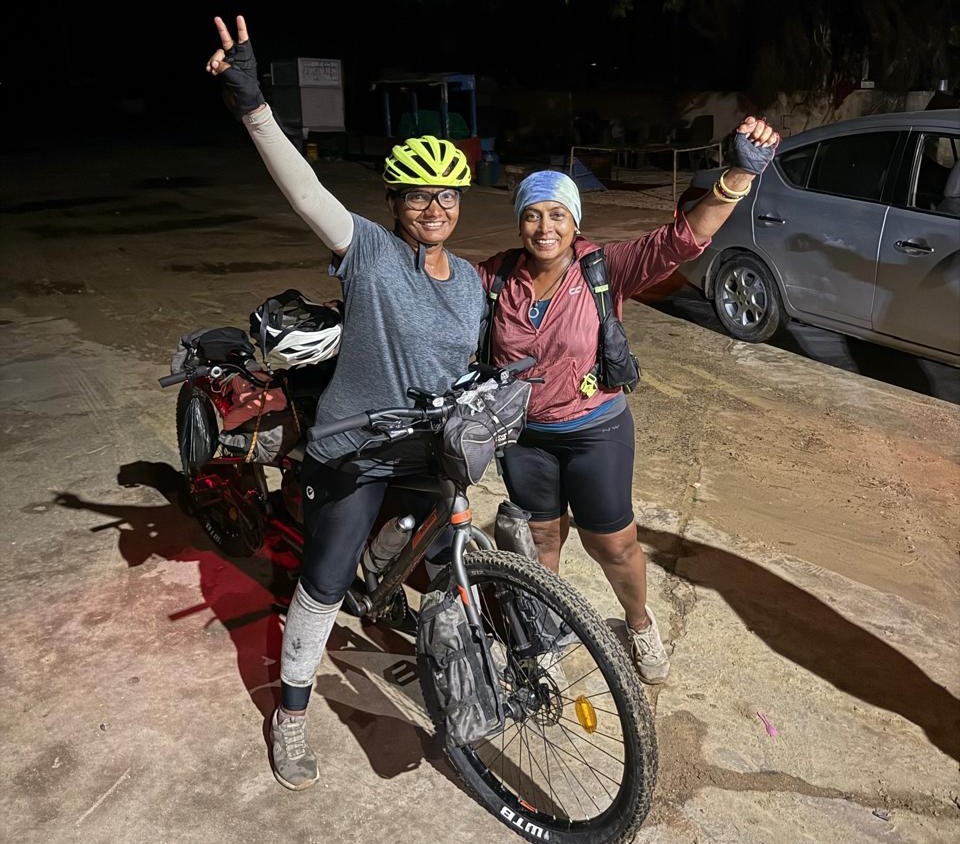 Traveled 3800 km by bicycle