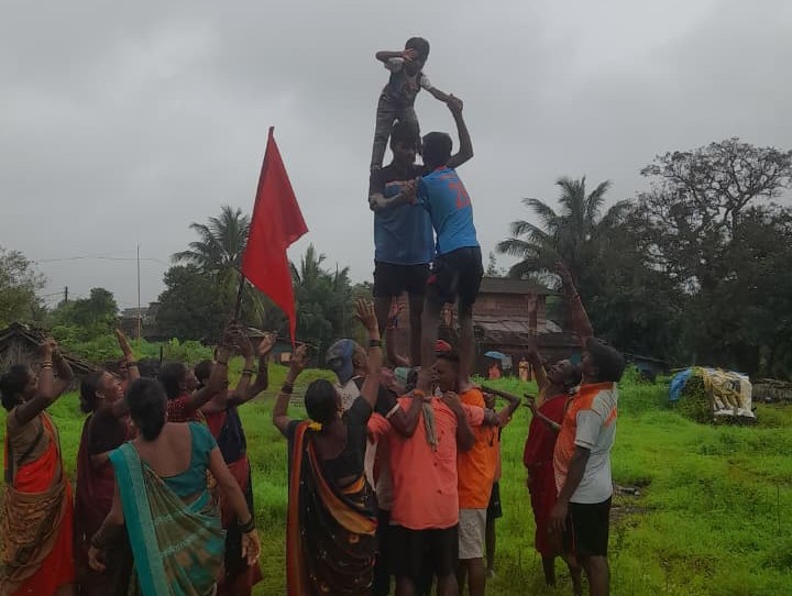 Dahi Handi festival in Tavasal