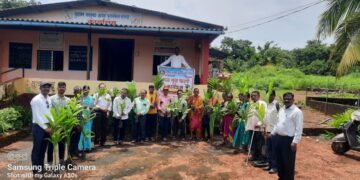 Distribution of fruit trees on behalf of disabled rehabilitation organization