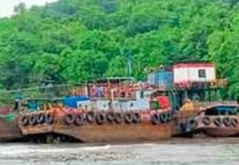 Lost barge still in port after two months