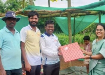 Patpanhale students visit organic farming