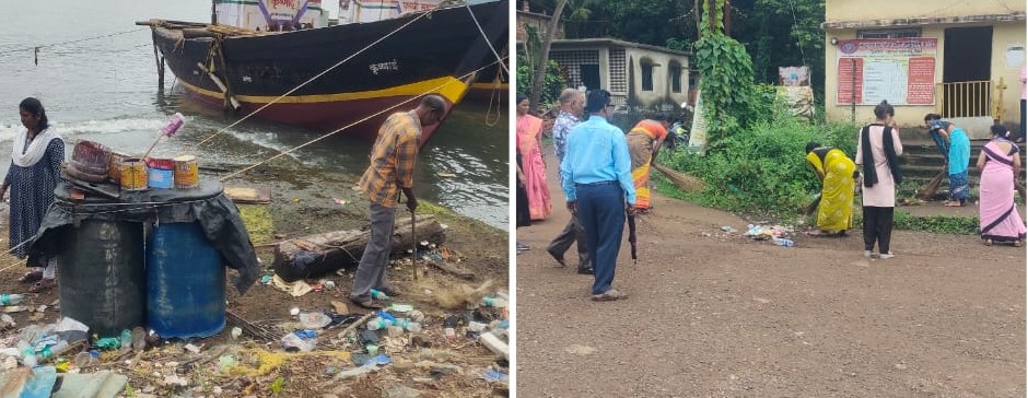 Coastal cleaning by Dhopave Gram Panchayat