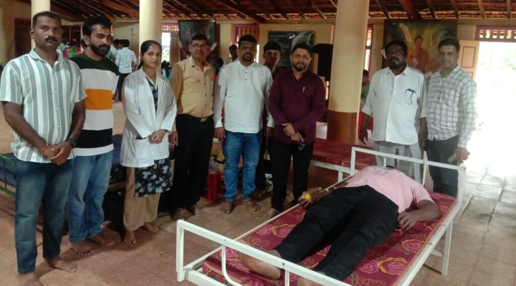 Blood donation camp organized by MNS