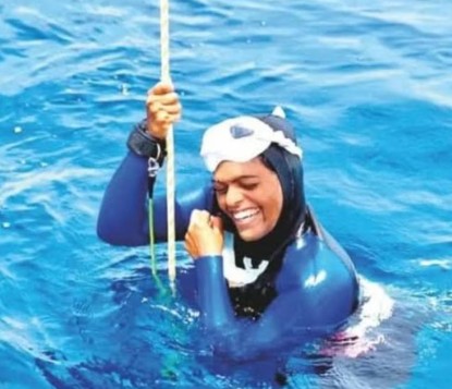 Samruddhi becomes India's freediving instructor