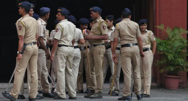 Police keep a tight vigil on the seashore