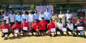 Handball competition in Dev, Ghaisas, Kier College
