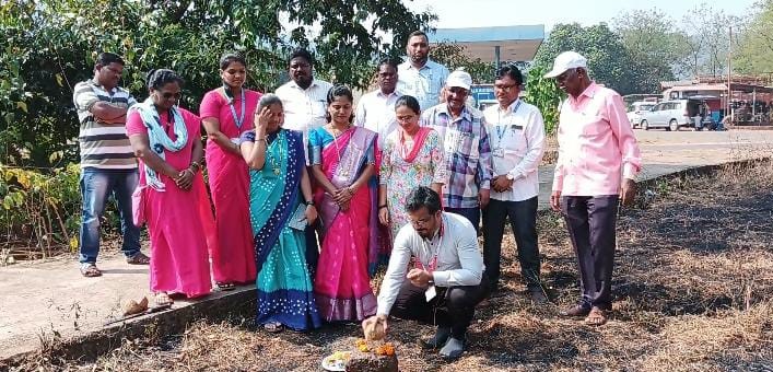 Groundbreaking ceremony of waste segregation shed