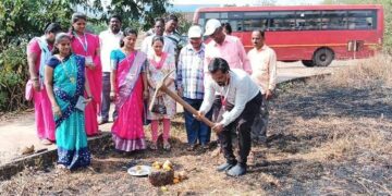 Groundbreaking ceremony of waste segregation shed
