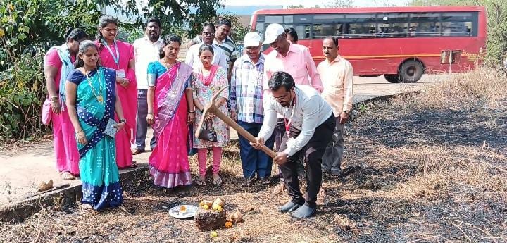 Groundbreaking ceremony of waste segregation shed