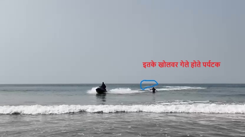 A tourist drowned in the sea at Guhagar