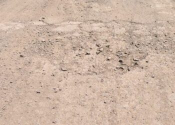 Modkagar-Tavsal road is potholed