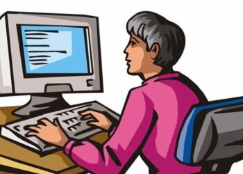 Computer operators' protest