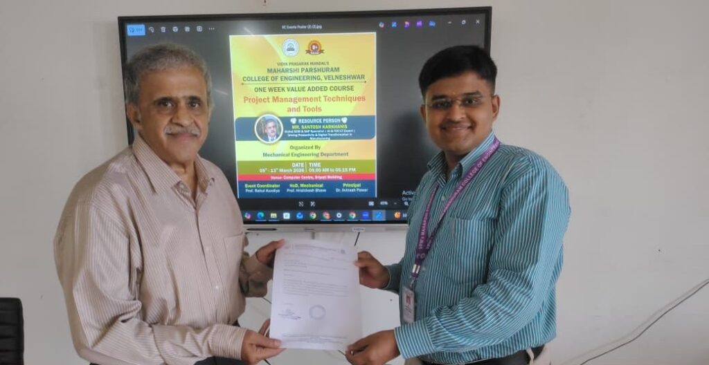 Workshop at Velneshwar College