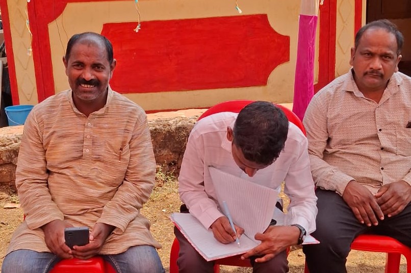 Distribution of agricultural implements to farmers