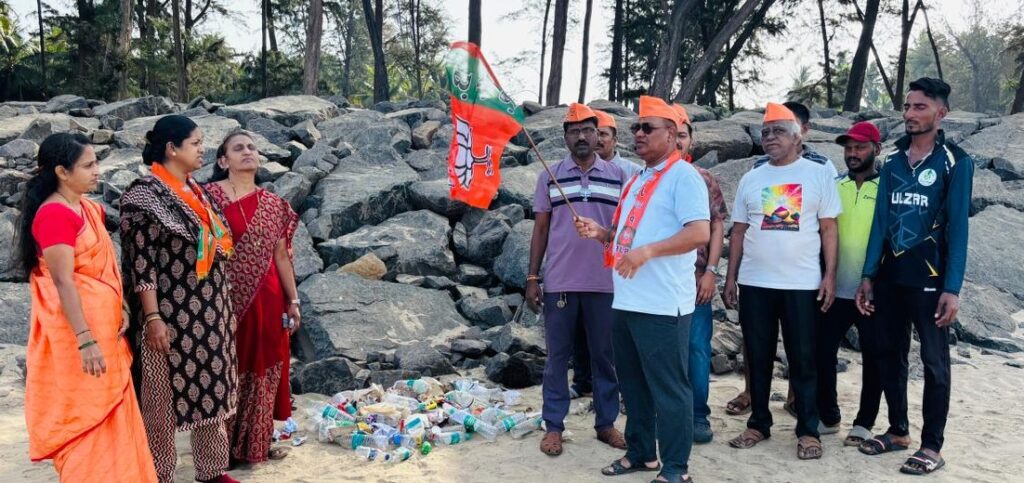 BJP cleanliness drive in Guhagar