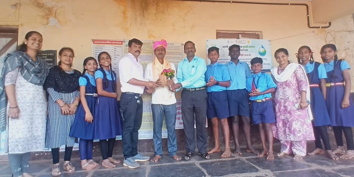 Maruti Rohilkar Honored at Veldur School