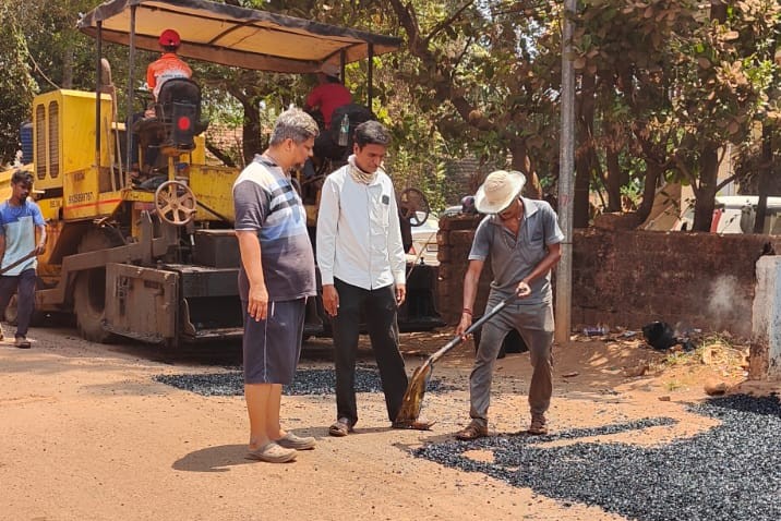 Asphalting of the Main Road in Guhagar Market