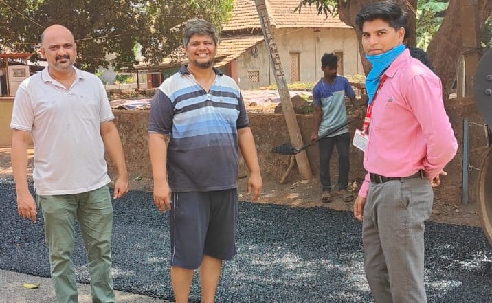 Asphalting of the Main Road in Guhagar Market