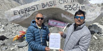 Karvir Hikers Reach Everest Base Camp