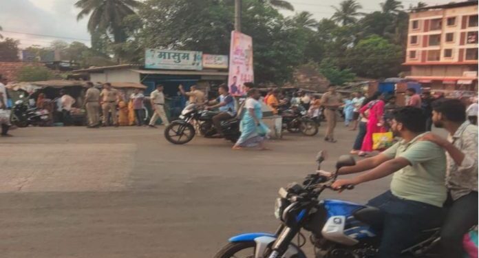 Drunkards rioting in the streets