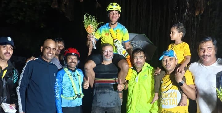 "Everesting" success of Atharva Shendy of Ratnagiri