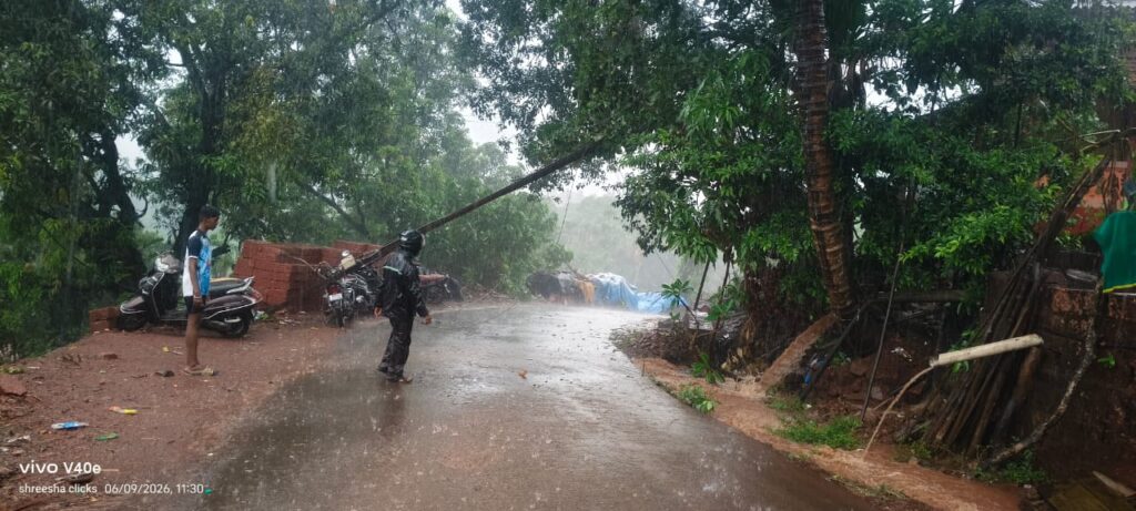 Strong arrival of rain in Guhagar