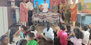 Yoga day at PMshree Valaneshwar school